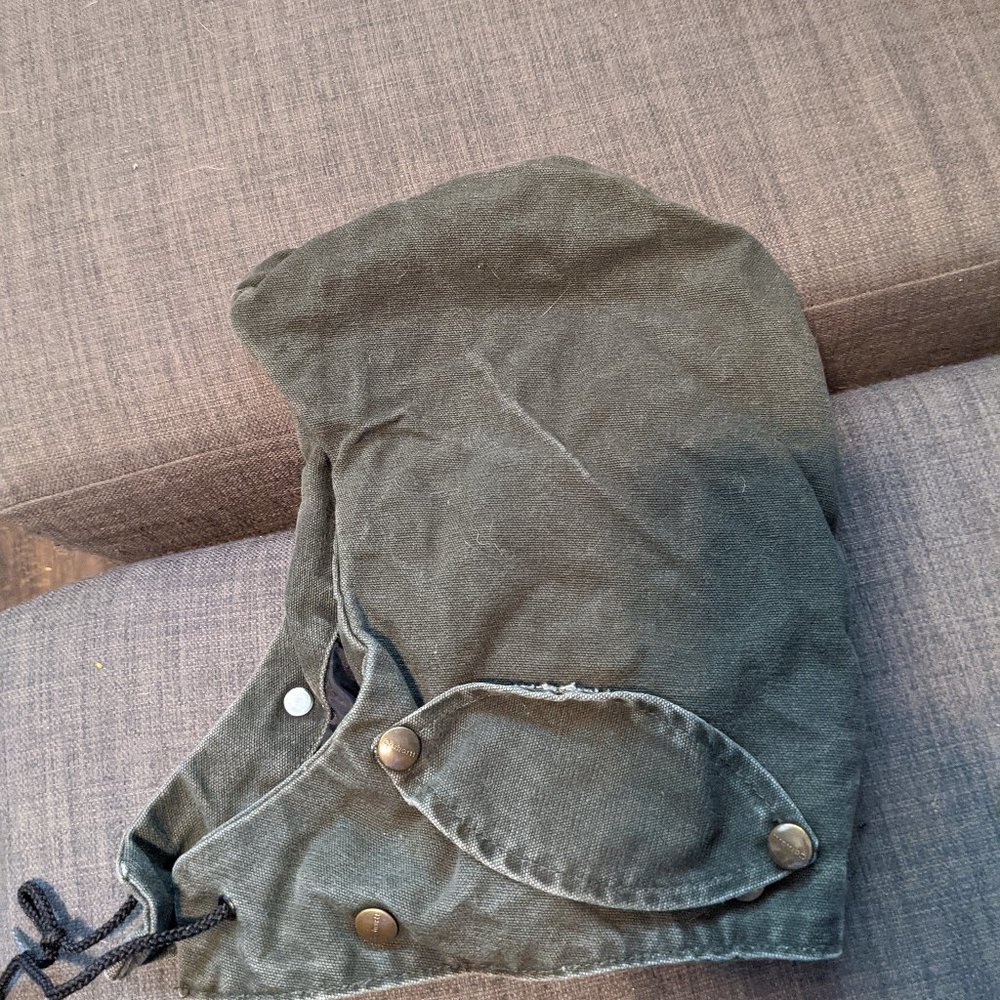 Carhartt hood heavy duck canvas detachable green
